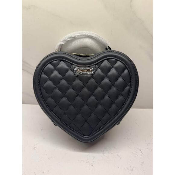 Elpreole Black Heart Quilted Crossbody Purse NWT - Picture 4 of 10